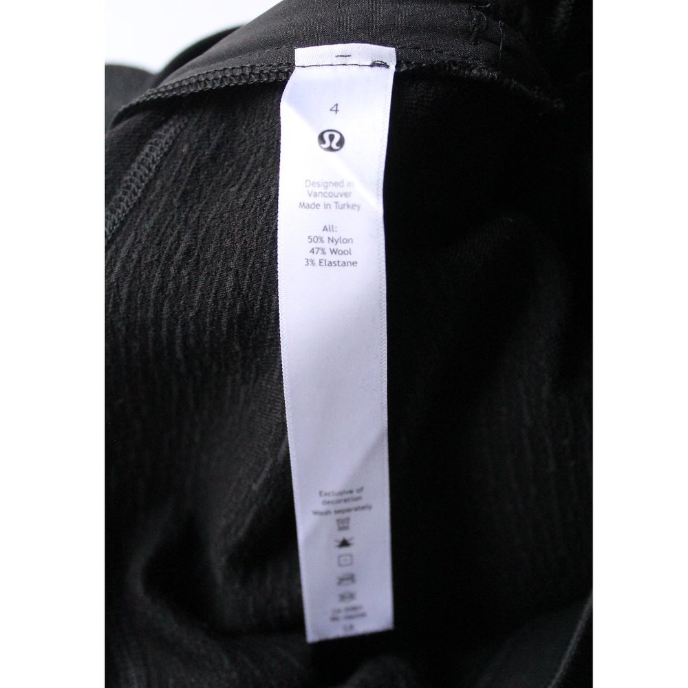 Lululemon End State Jogger 28" / Size 4 / Black High-Rise Wool Blend - Picture 11 of 12